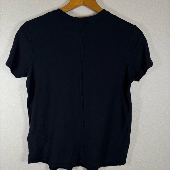 Pilcro Size XS Black Relaxed Fit 100% Cotton T-Shirt Casual Boho Slub Cotton - Picture 3 of 11